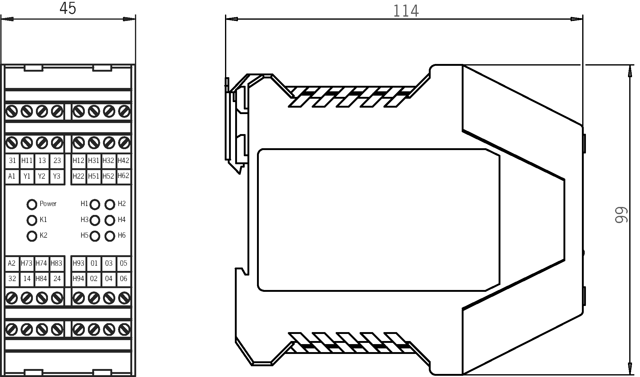 Dimensional drawings