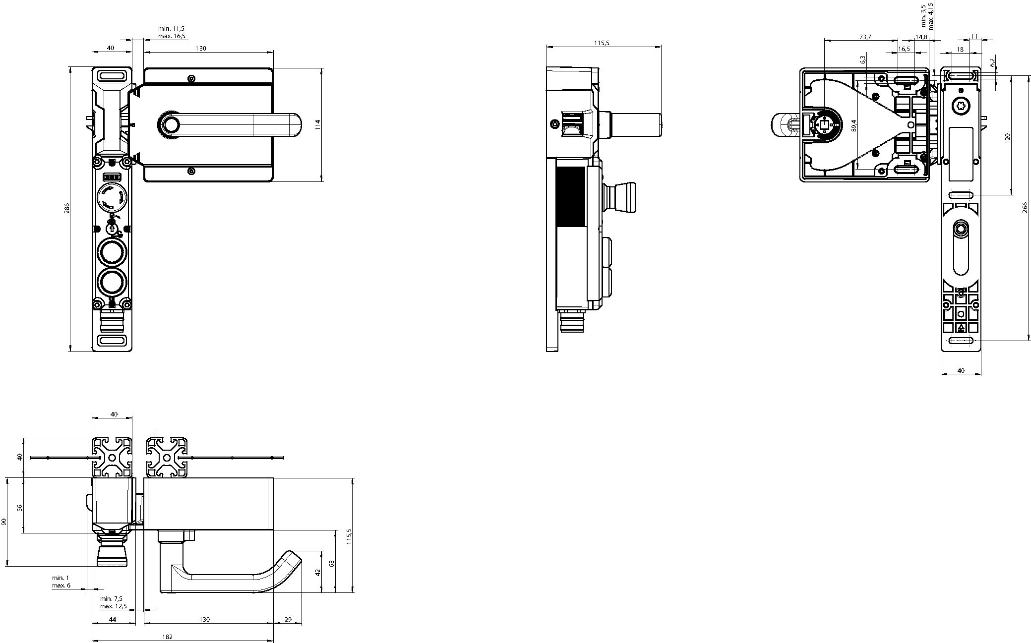 Dimensional drawings
