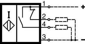Switching element DC NO + NC contacts, PNP781, l1 = 12 mm772, l1 = 16 mm