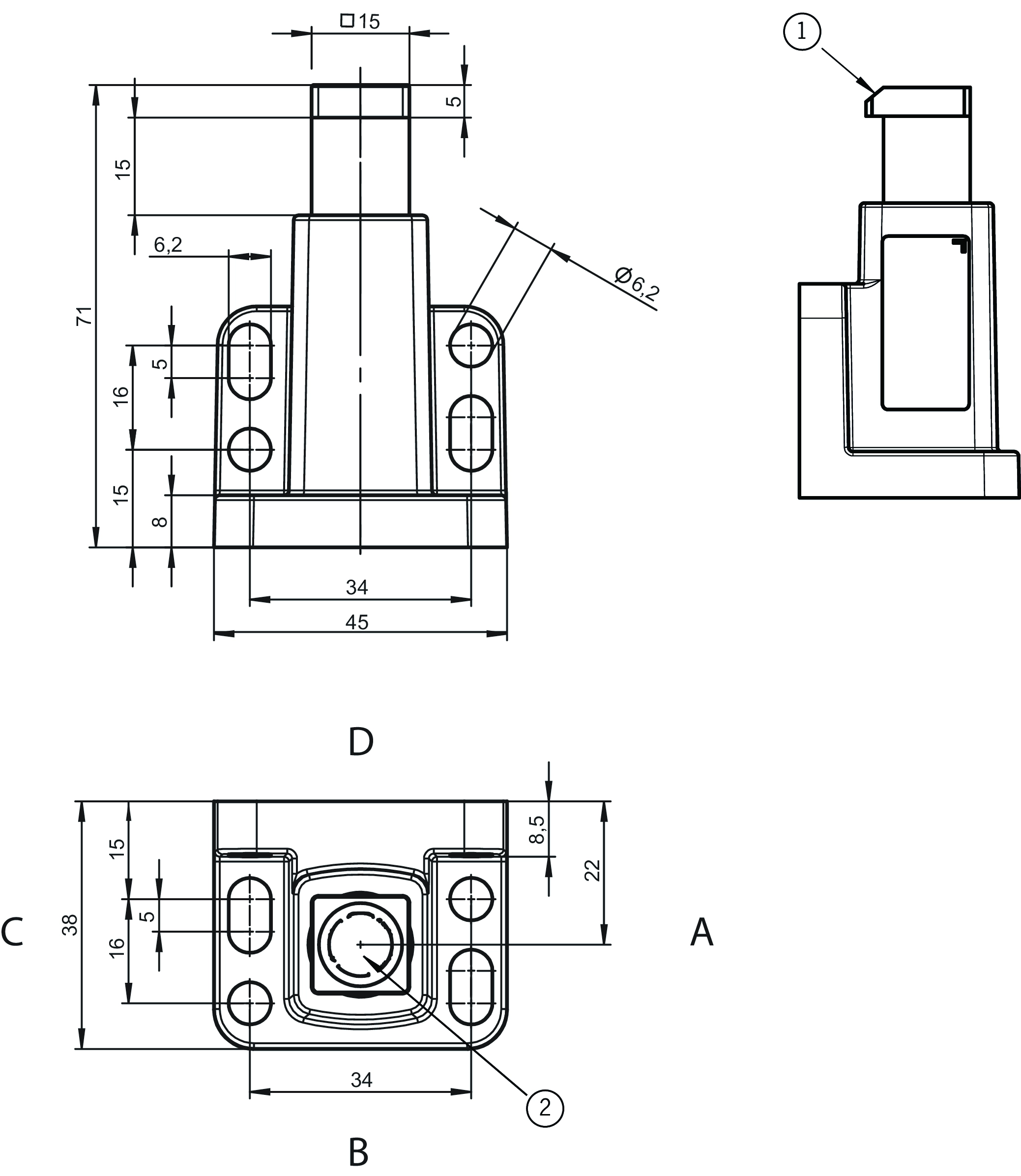 Dimensional drawings