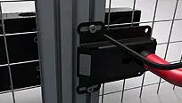 MGB: Mounting left door, with escape release